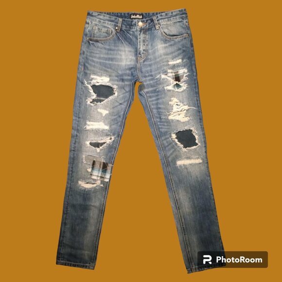 Embellish Jeans -  Kuze Rip and Repair Denim - Mens Size 34 NWOT - Picture 1 of 10